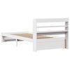 vidaXL Bed Frame with Headboard without Mattress White 90x200 cm