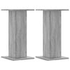 vidaXL Speaker Stands 2 pcs Grey Sonoma 30x30x60 cm Engineered Wood