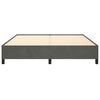 vidaXL Bed Frame without Mattress Dark Grey Super King Velvet