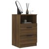 vidaXL Bedside Cabinet Brown Oak Engineered Wood