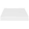 vidaXL Floating Wall Shelf White 23x23.5x3.8 cm MDF