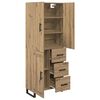 vidaXL Highboard with Drawer 2 pcs Artisan Oak 69.5 x 34 x 180 cm