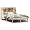 vidaXL Bookcase Bed without Mattress 135x190cm Solid Wood Pine