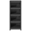 vidaXL Book Cabinet Grey 50x35x125.5 cm Solid Wood Pine