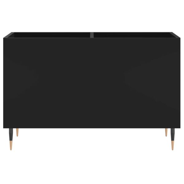 vidaXL Record Cabinet Black 74.5x38x48 cm Engineered Wood