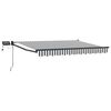 vidaXL Manual Retractable Awning with LEDs 2.5 x 2 m