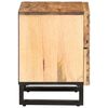 vidaXL Bedside Cabinet 40x34x46 cm Solid Wood Rough Mango