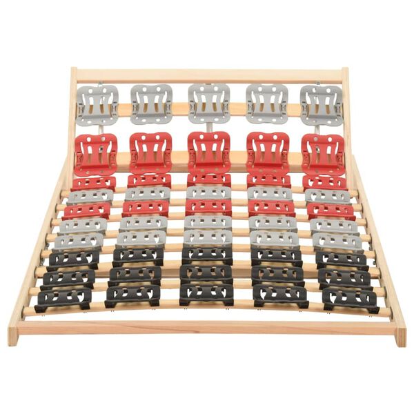vidaXL Bed Frame without Mattress with 12 Slats Adjustable Head 80x200cm