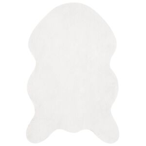 vidaXL Faux Rabbit Fur Rug Olite White 80 x 120 cm Polyester