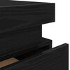 vidaXL Bedside Cabinet Black Oak 35 x 39 x 55 cm Engineered wood
