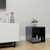 vidaXL TV Cabinet High Gloss Black 37x35x37 cm Engineered Wood