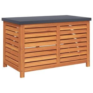 vidaXL Garden Storage Box 60x50x55 cm Solid Wood Eucalyptus