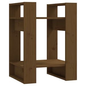 vidaXL Book Cabinet/Room Divider Honey Brown 41x35x57 cm