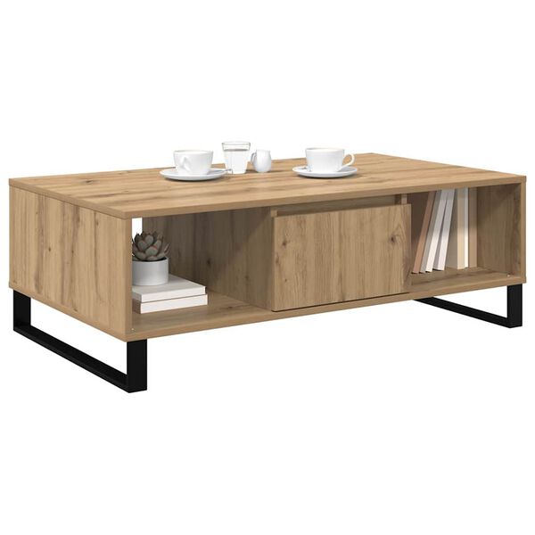 vidaXL Coffee Table Artisan Oak 104 x 60 x 35 cm Engineered Wood