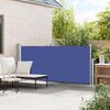 vidaXL Retractable Side Awning 140 x 300 cm Blue