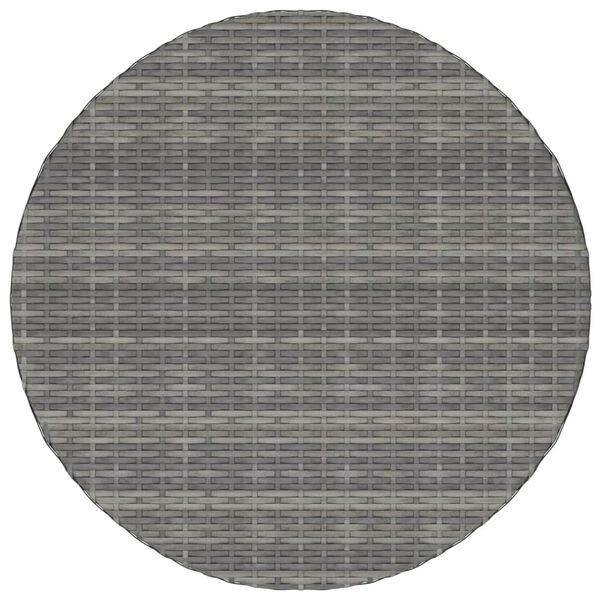 vidaXL Garden Table Grey 70x70x73 cm Poly Rattan
