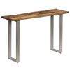 vidaXL Console Table | Reclaimed Wood Brown, Silver | Reclaimed Wood and Steel