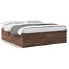 vidaXL Bed Frame without Mattress Brown Oak 180x200 cm Super King