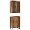 vidaXL Highboard 2 pcs Old wood 69.5 x 34 x 180 cm Engineered Wood