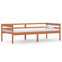 vidaXL Bed Frame Honey Brown Solid Pinewood 90x200 cm