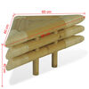 vidaXL Bedside Tables 2 pcs 60x60x40 cm Bamboo Natural