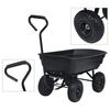 vidaXL Garden Tipping Hand Cart 300 kg 75L Black