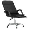 vidaXL Massage Reclining Office Chair Black Faux Leather