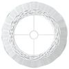vidaXL Lamp Shade White &Oslash;50x30 cm Wicker