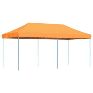 vidaXL Party Tent Orange with Blue Frame Oxford Fabric