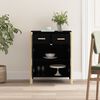 vidaXL Sideboard Black 62x38x75 cm Engineered Wood