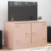 vidaXL TV Cabinet Pink 67x39x44 cm Steel