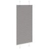 vidaXL Pleated Blind Anthracite 65x150 cm Fabric Width 64.4 cm Polyester