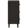 vidaXL Side Cabinets 2 pcs Black 60x33x75 cm Solid Wood Mango