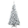 vidaXL Artificial Hinged Christmas Tree White 240 cm PE and PVC