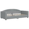 vidaXL Daybed with Trundle without Mattress Light Grey 90x190 cm Single