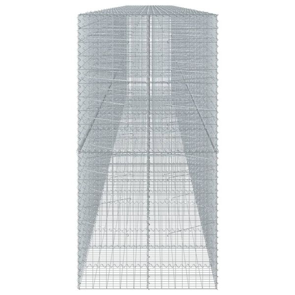 vidaXL Gabion Basket with Cover 1200x100x200 cm Galvanised Iron