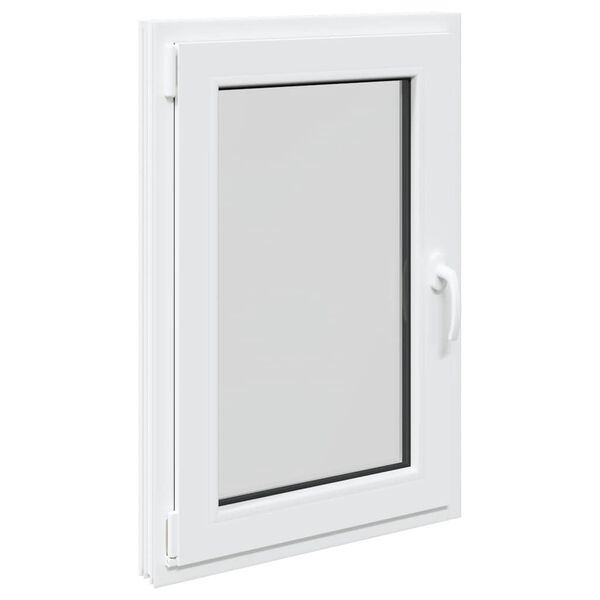 vidaXL Basement Window "RISOR" 60x80 cm Tilt&Turn DIN Left White
