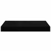 vidaXL Floating Wall Shelves 2 pcs Black 40x23x3.8 cm MDF