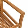 vidaXL Dining Chair 4 pcs Brown 62 x 55 x 94 cm Solid Teak Wood