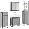 vidaXL Bathroom Furniture Set with Drawer Grey Sonoma Engineered Wood