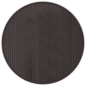vidaXL Rug Round Dark Brown 60 cm Bamboo
