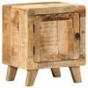 vidaXL Bedside Cabinet 2 pcs 40x32x46 cm Solid Wood Rough Mango