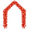 vidaXL Christmas Garland with LED Lights 10 m Red
