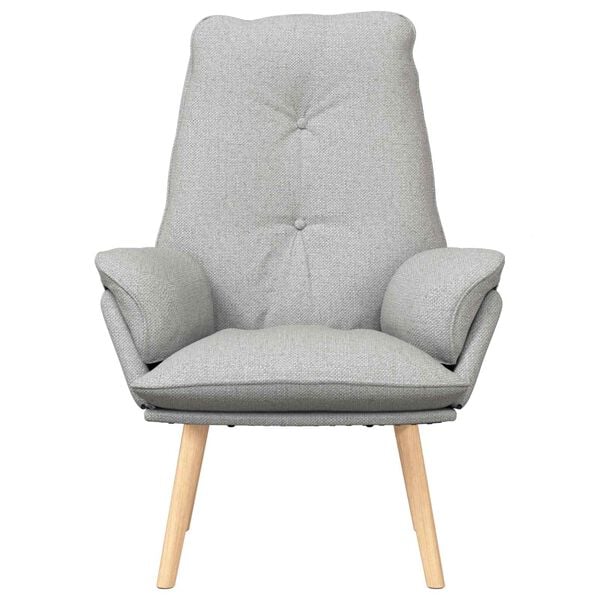 vidaXL Armchair Cloud Grey 69 x 74 x 93 cm Sherpa Fabric