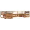 vidaXL Outdoor Sofa Set 6 pcs Natural