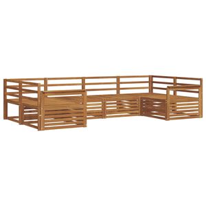 vidaXL Outdoor Sofa Set 6 pcs Natural