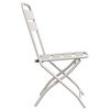 vidaXL Garden Folding Chair Folding 2 pcs Beige 55 x 56.5 x 91cm Steel