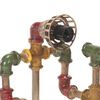 vidaXL Industrial Standing Lamp Water Pipe Design Iron
