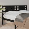 vidaXL Headboard Black 206x4x100 cm Solid Wood Pine