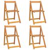 vidaXL Folding Garden Chairs 4 pcs Solid Wood Acacia